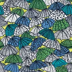 Brewster Home Fashions Dara Chartreuse Jolly Brollies Wallpaper - SKU CEP50117W