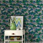 Brewster Home Fashions Dara Chartreuse Jolly Brollies Wallpaper - SKU CEP50117W