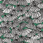 Brewster Home Fashions Dara Green Jolly Brollies Wallpaper - SKU CEP50114W