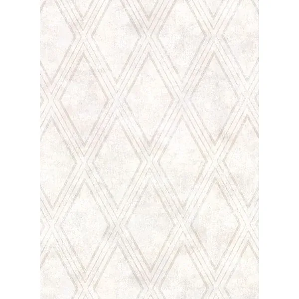 Brewster Home Fashions Dartmouth Cream Faux Plaster Geometric Wallpaper - SKU 2921-51007