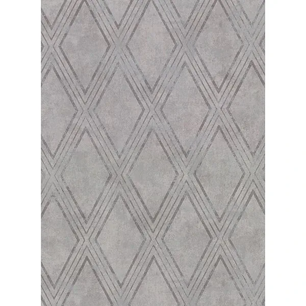 2921-51008 | Dartmouth Grey Faux Plaster Geometric Wallpaper