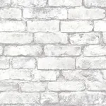 Brewster Home Fashions Davis White Brick Wallpaper - SKU 2767-21261