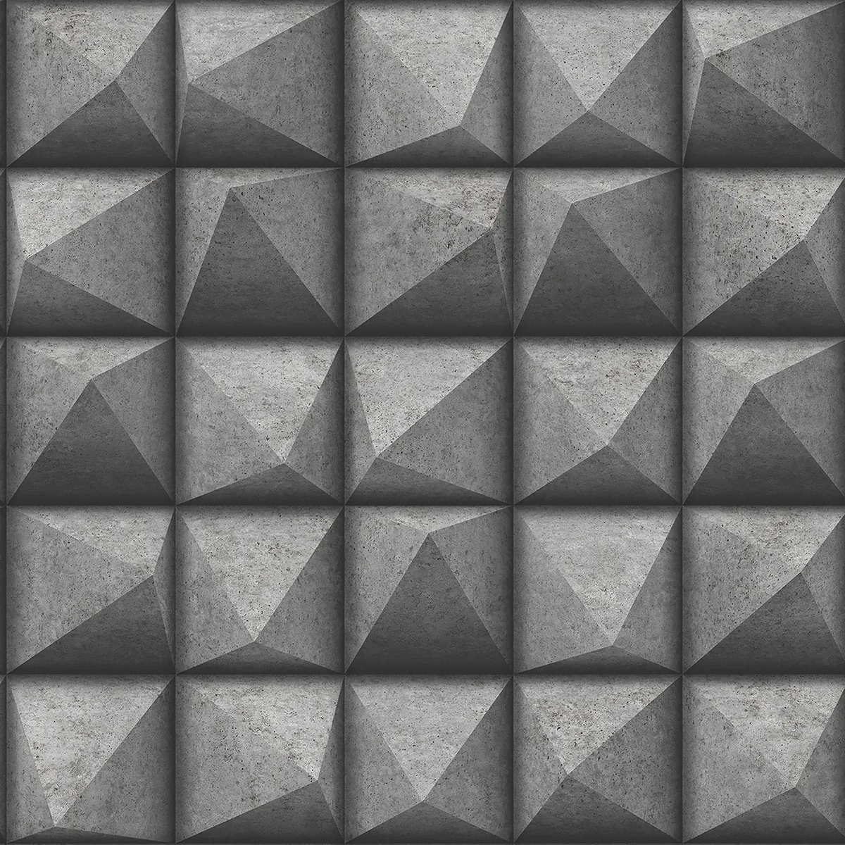 4020-78619 | Dax Black 3D Geometric Wallpaper