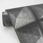 Brewster Home Fashions Dax Black 3D Geometric Wallpaper | Wallpaper Twins Brewster Home Fashions Dax Black 3D Geometric Wallpaper - SKU 4020-78619