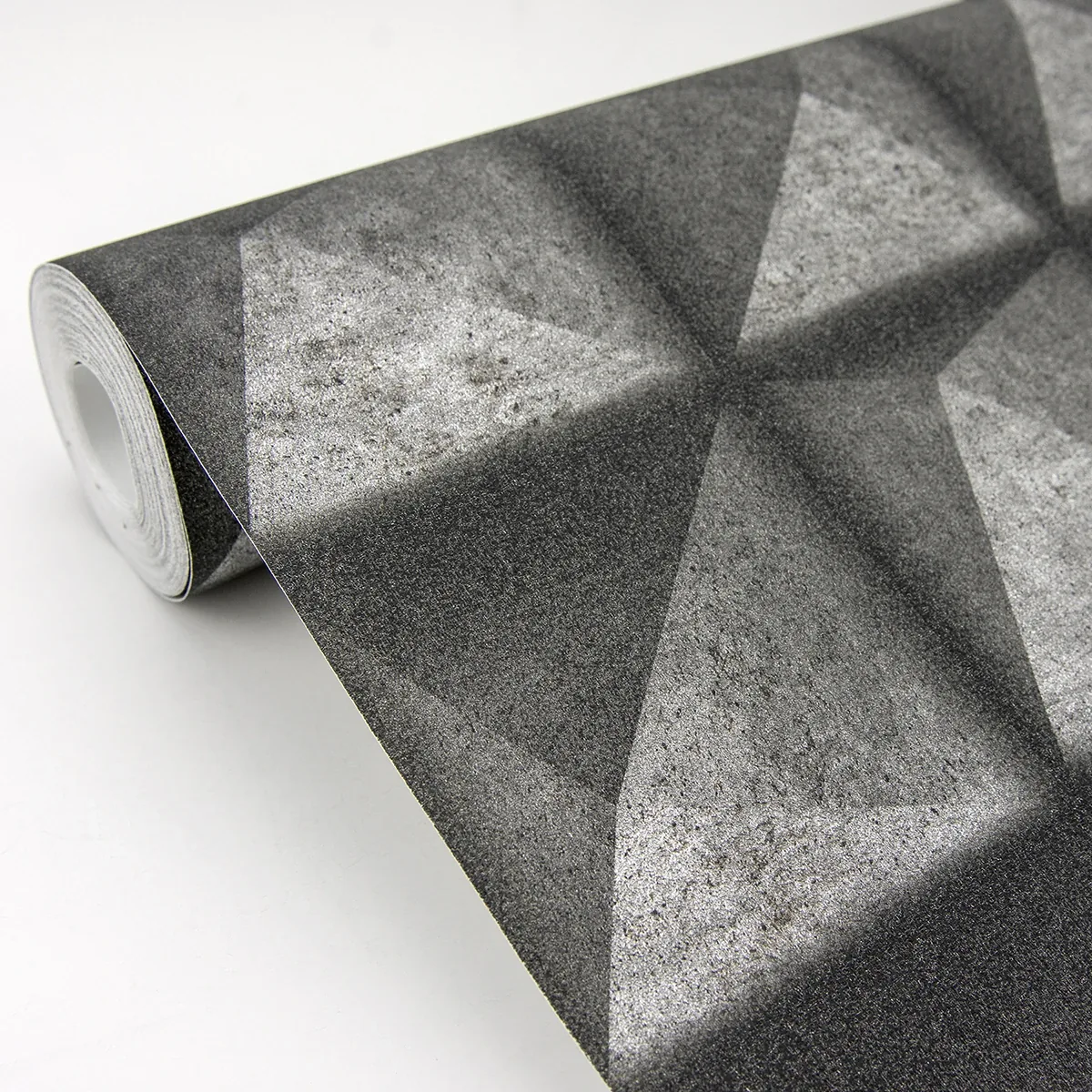 Brewster Home Fashions Dax Black 3D Geometric Wallpaper | Wallpaper Twins Brewster Home Fashions Dax Black 3D Geometric Wallpaper - SKU 4020-78619