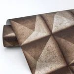 Brewster Home Fashions Dax Copper 3D Geometric Wallpaper | Wallpaper Twins Brewster Home Fashions Dax Copper 3D Geometric Wallpaper - SKU 4020-78608