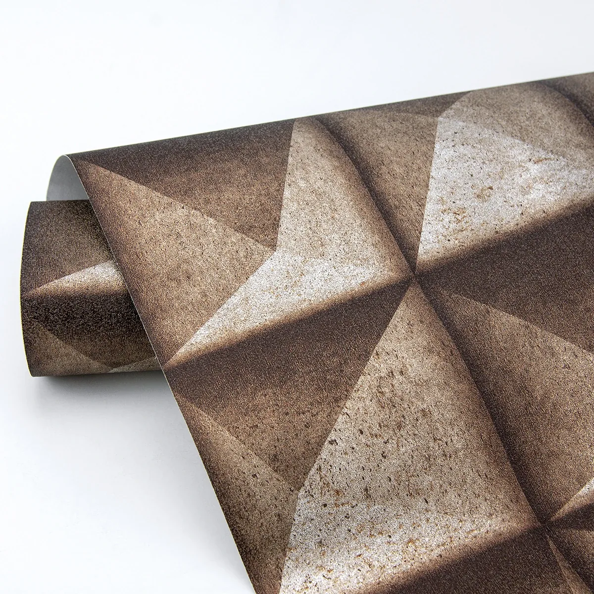 Brewster Home Fashions Dax Copper 3D Geometric Wallpaper | Wallpaper Twins Brewster Home Fashions Dax Copper 3D Geometric Wallpaper - SKU 4020-78608
