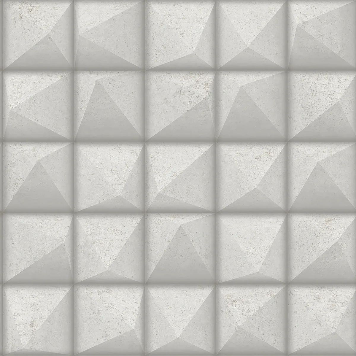 Brewster Home Fashions Dax Grey 3D Geometric Wallpaper - SKU 4020-78609