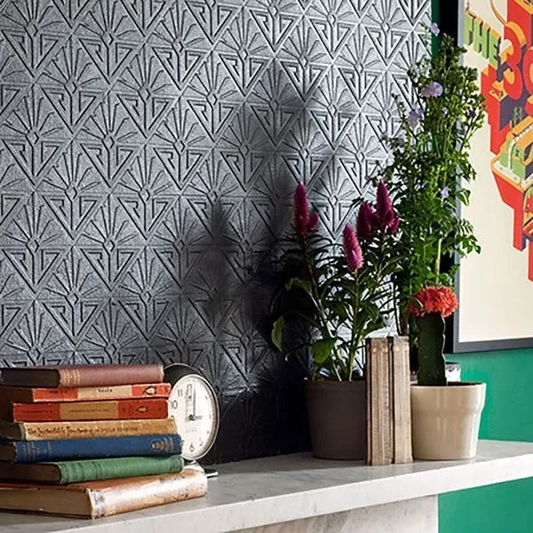 Brewster Home Fashions Deco Paradiso White Luxury Vinyl Paintable Wallpaper | Wallpaper Twins Brewster Home Fashions Deco Paradiso White Luxury Vinyl Paintable Wallpaper - SKU RD576