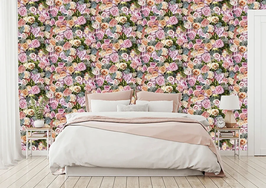 Brewster Home Fashions Deirdre Pink Floral Wallpaper | Wallpaper Twins Brewster Home Fashions Deirdre Pink Floral Wallpaper - SKU AH908006