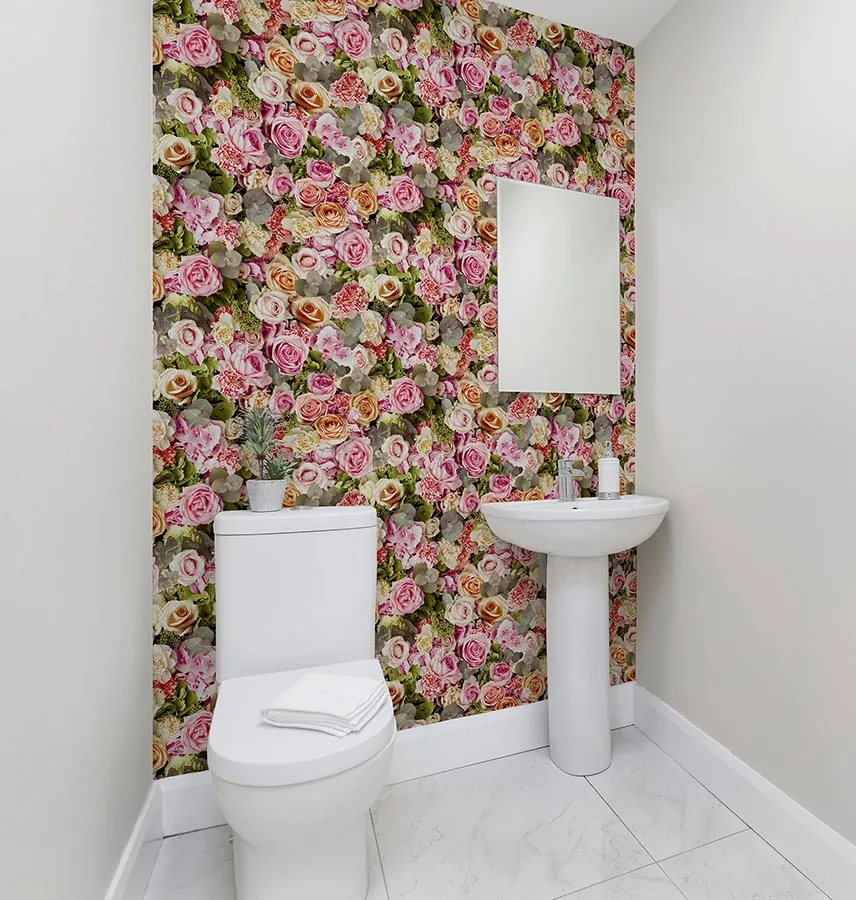Brewster Home Fashions Deirdre Pink Floral Wallpaper | Wallpaper Twins Brewster Home Fashions Deirdre Pink Floral Wallpaper - SKU AH908006