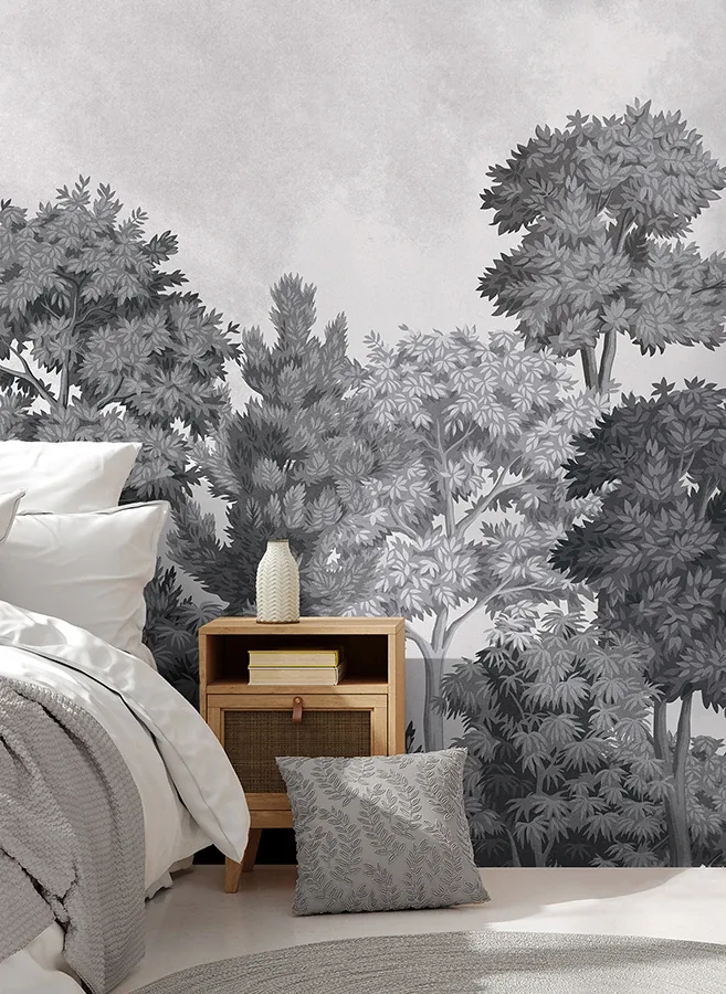 Brewster Home Fashions Delamere Mono Wall Mural - SKU 4164-50945