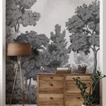 Brewster Home Fashions Delamere Mono Wall Mural - SKU 4164-50945