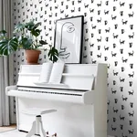 Brewster Home Fashions Delia Black Kitty Wallpaper - SKU 4060-138928