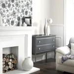 Brewster Home Fashions Della Black Floral Trail Wallpaper - SKU AH692507