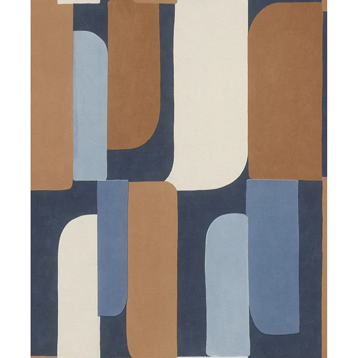 Brewster Home Fashions Derain Blue Geometric Wallpaper - SKU RH330519