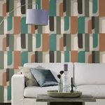Brewster Home Fashions Derain Green Geometric Wallpaper - SKU RH330526