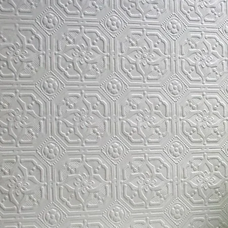Brewster Home Fashions Derby White Paintable Anaglypta Original Wallpaper - SKU 437-RD124