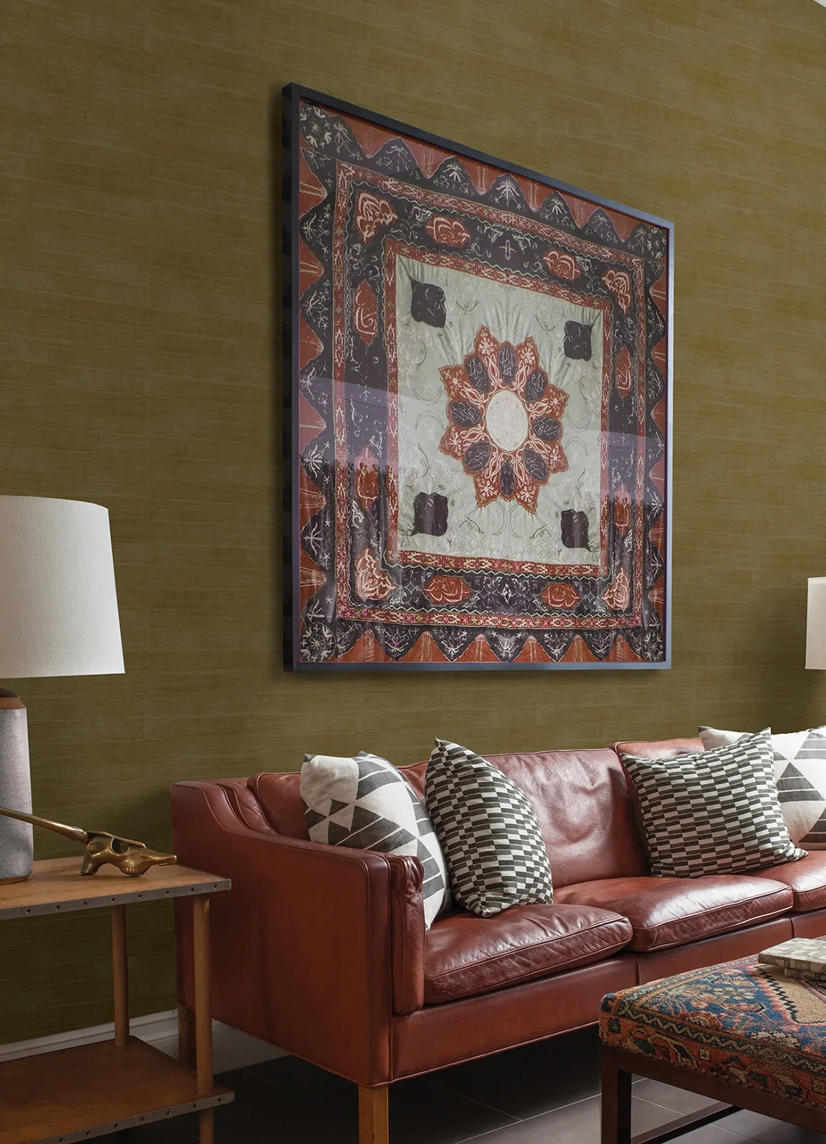 Brewster Home Fashions Dermot Brass Horizontal Stripe Wallpaper - SKU 4041-418491