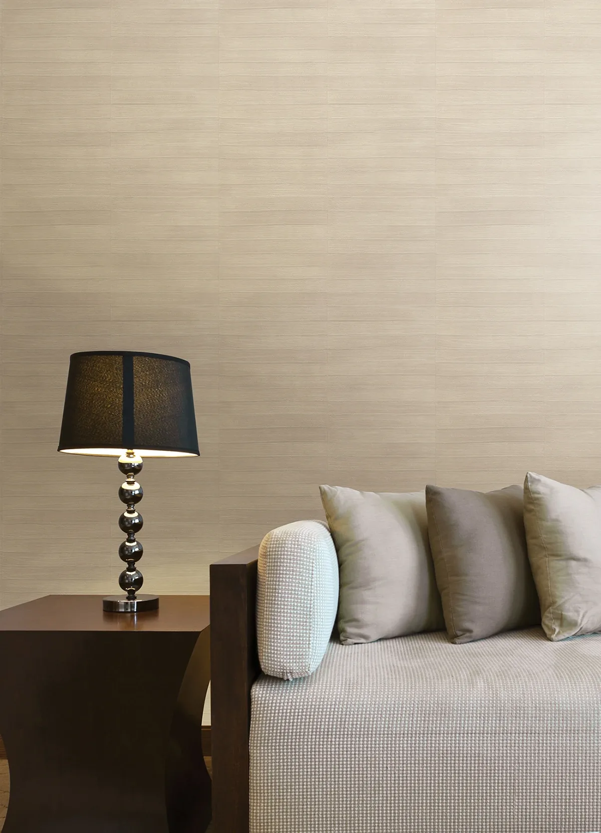 Brewster Home Fashions Dermot Cream Horizontal Stripe Wallpaper - SKU 4041-418460