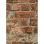 Brewster Home Fashions Dexter Orange Brick Wallpaper - SKU FD31045