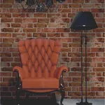 Brewster Home Fashions Dexter Orange Brick Wallpaper - SKU FD31045