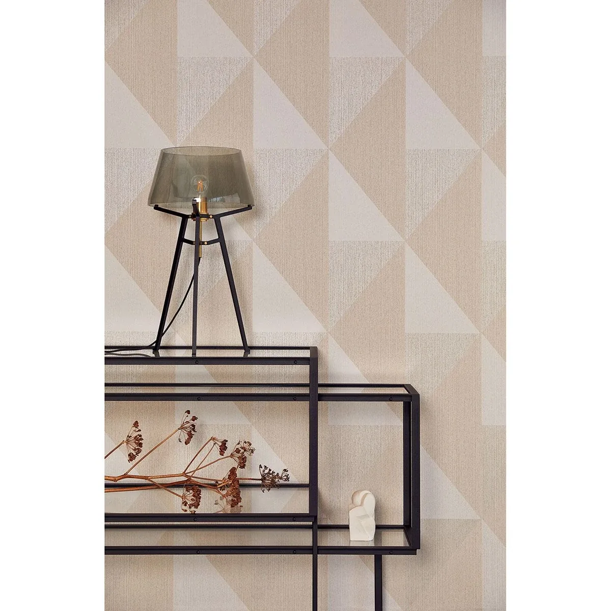 Brewster Home Fashions Diamond Khaki Tri-Tone Geometric Wallpaper - SKU 395821