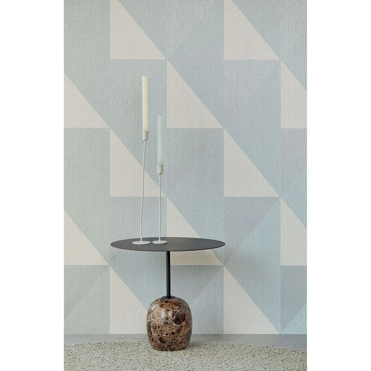 Brewster Home Fashions Diamond Light Blue Tri-Tone Geometric Wallpaper - SKU 395822
