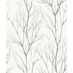 Brewster Home Fashions Diani Charcoal Metallic Tree Wallpaper - SKU 2979-37260-4