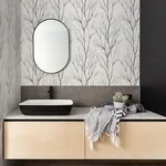 Brewster Home Fashions Diani Charcoal Metallic Tree Wallpaper - SKU 2979-37260-4