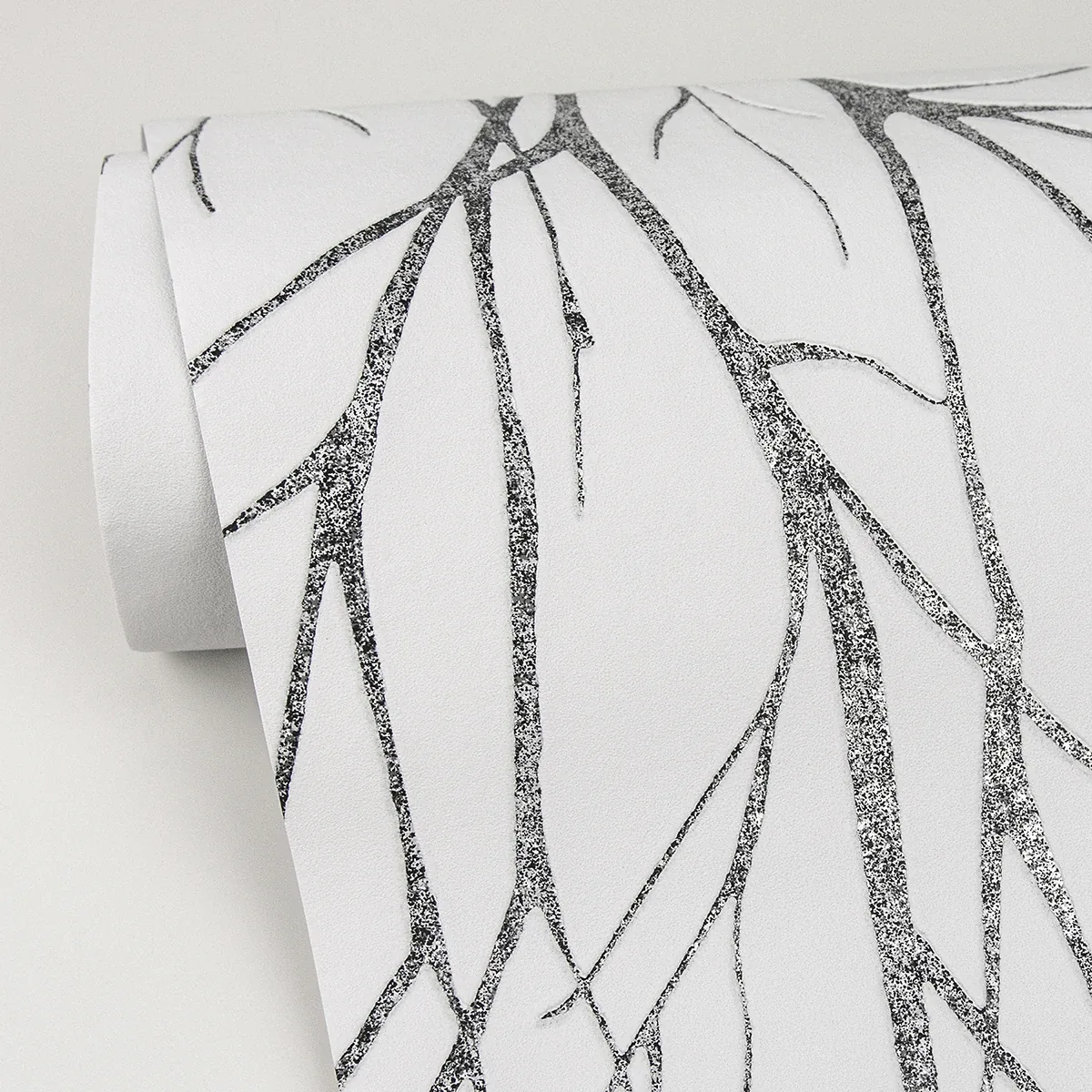 Brewster Home Fashions Diani Charcoal Metallic Tree Wallpaper - SKU 2979-37260-4