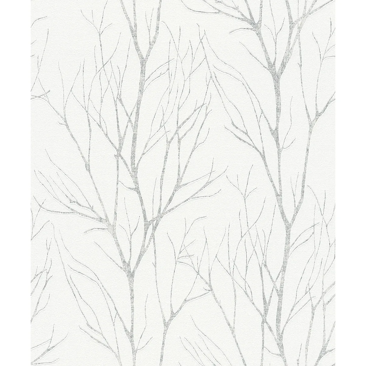 Brewster Home Fashions Diani White Metallic Tree Wallpaper - SKU 2979-37260-2