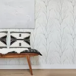 Brewster Home Fashions Diani White Metallic Tree Wallpaper - SKU 2979-37260-2