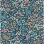 Brewster Home Fashions Ditsy Dark Blue Daisies Wallpaper - SKU 4164-M1813