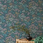 Brewster Home Fashions Ditsy Dark Blue Daisies Wallpaper - SKU 4164-M1813