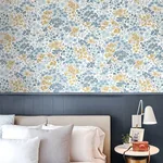 Brewster Home Fashions Ditsy Light Blue Daisies Wallpaper - SKU 4164-M1814