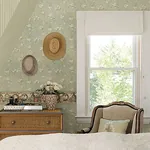 Brewster Home Fashions Dixie Aqua Floral Trail Wallpaper - SKU CTR44107