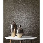 Brewster Home Fashions Dmitry Black Mica Wallpaper - SKU 2622-30254