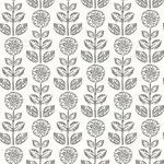 Brewster Home Fashions Dolly Black Floral Wallpaper - SKU 3119-13511