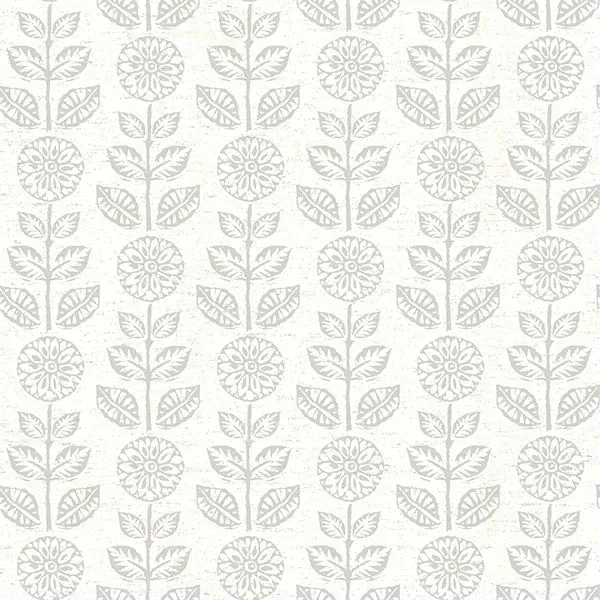 3119-13514 | Dolly Light Grey Floral Wallpaper