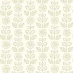 Brewster Home Fashions Dolly Neutral Folk Floral Wallpaper - SKU 2904-13513