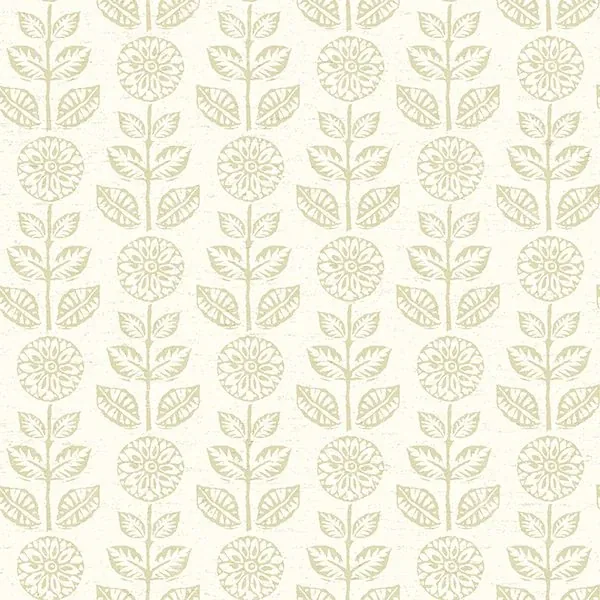 2904-13513 | Dolly Neutral Folk Floral Wallpaper
