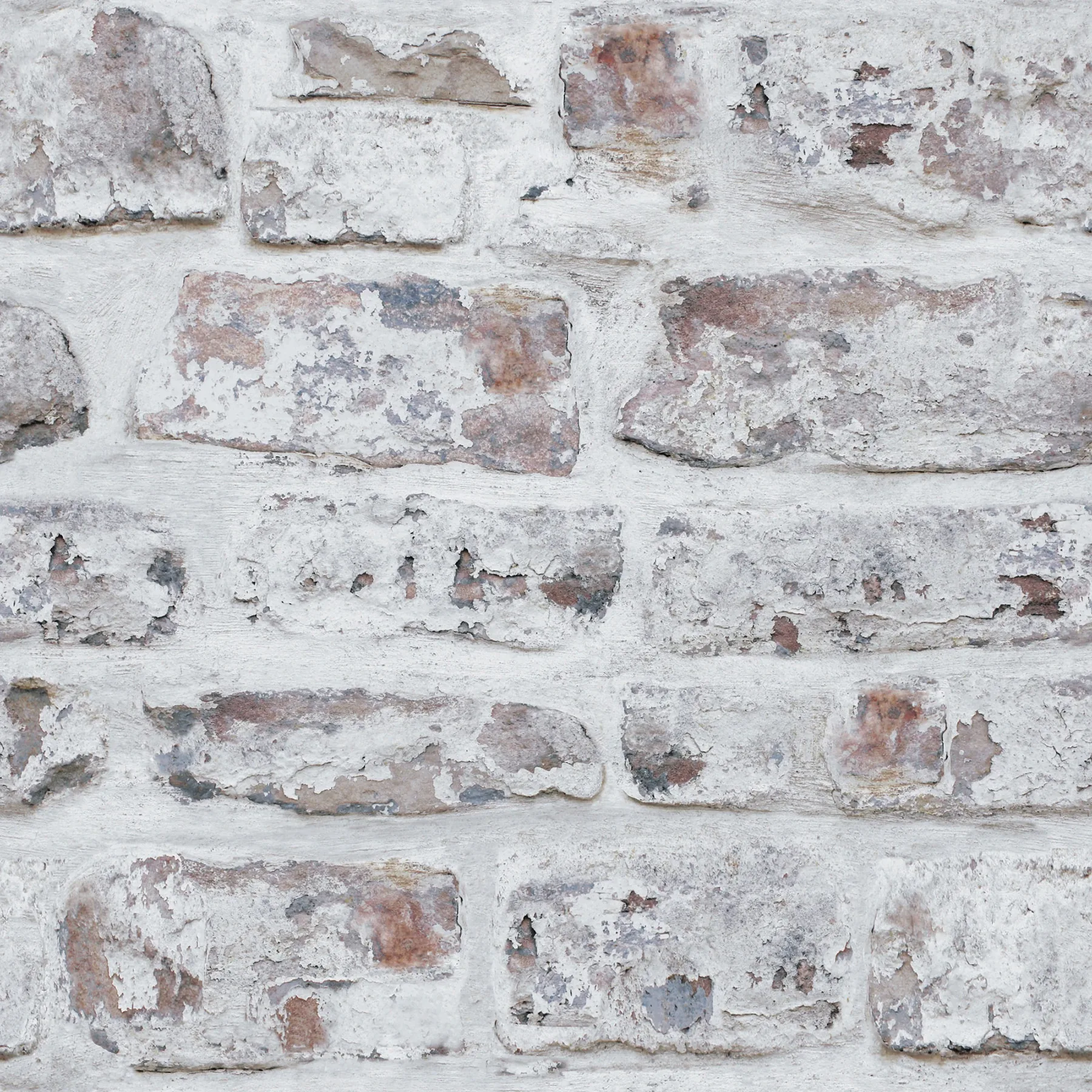 Brewster Home Fashions Domenic White Whitewashed Brick Wallpaper - SKU AH671100
