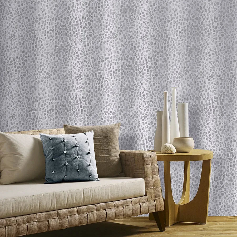 Brewster Home Fashions Dora Sterling Leopard Stripe Wallpaper - SKU AH903101