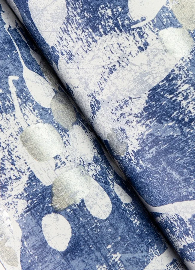 Brewster Home Fashions Dori Blue Painterly Floral Wallpaper - SKU 2980-26187