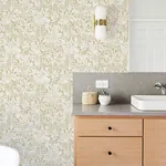 Brewster Home Fashions Dori Gold Painterly Floral Wallpaper - SKU 2980-26188