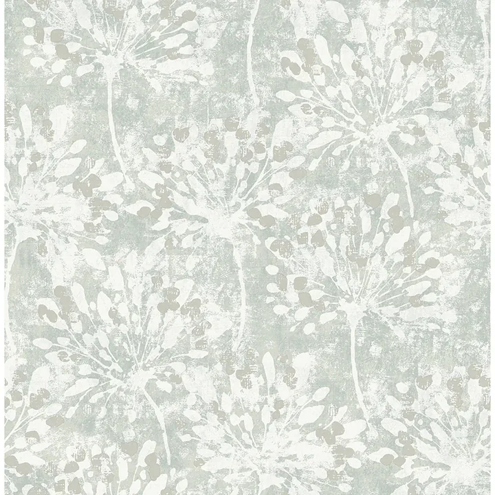 2980-26191 | Dori Light Green Painterly Floral Wallpaper