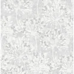 Brewster Home Fashions Dori Light Grey Painterly Floral Wallpaper - SKU 2980-26190