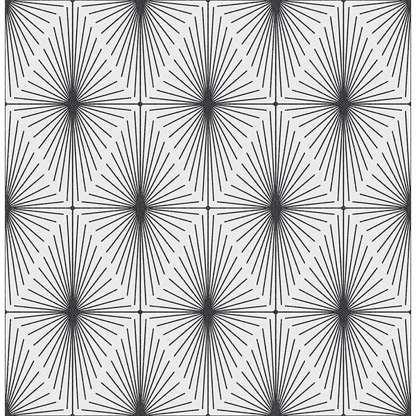 Brewster Home Fashions Draper Black Geometric Wallpaper - SKU 2766-23824