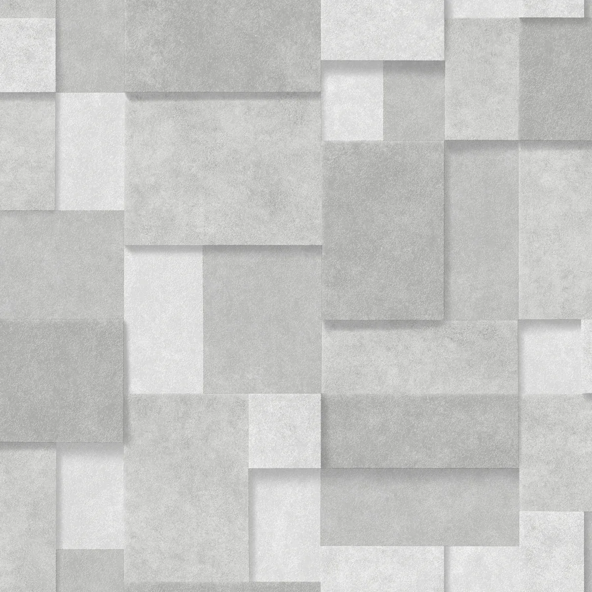 2896-25353 | Duchamp Silver Patchwork Metallic Wallpaper